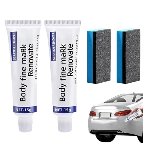 Borrar Rayas Coche, 2026 Reparador Arañazos Profundos Coche, Coches Scratch Remover, Repara Arañazos de Coches, Pulimento Para Arañazos De Car,2 * 15ml