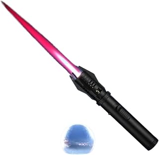 Planet Lightsaber Encendedor de Gas butano Uso de 360° Metal Al Aire Libre A Prueba de Viento Turbina Antorcha Jet Encendedor Pistola BBQ Soldadura Cigarro Herramienta (más Verde) (Color : Black)