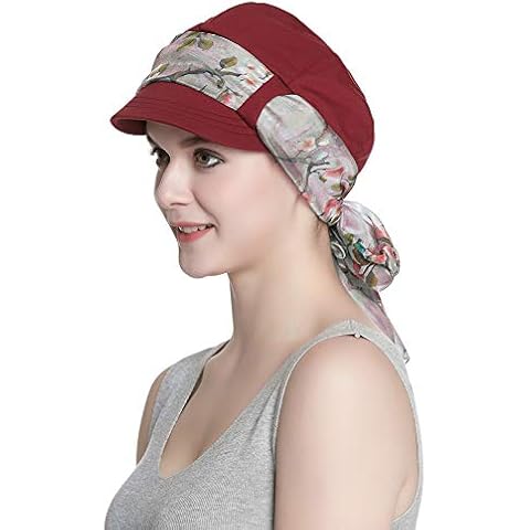 Alnorm Womens Newsboy Cabbie Beret Cap Soft Hats for Chemo Women Cover