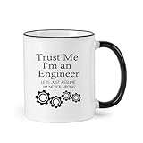 Engineer Coffee Mug, Trust Me, I'm an Engineer Coffee Mug - 11 oz STEM Gift for Coworkers, Dad, Project Celebration