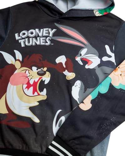 Members Only Boys' Active Tracksuit Set - 2 Piece Looney Tunes, Marvin, Tom & Jerry Fleece Hoodie and Sweatpants (Size: 4-18)3
