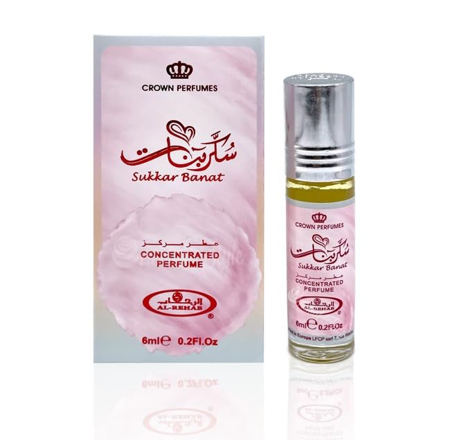 Al Rehab Koncentrated Perfume 6 ml – Sukkar Banat olejek perfumowany Misk Perfume zapach dla mężczyzn i kobiet