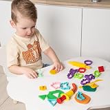 Genio Kids 50 sztuk Foremek do Modeliny, Ciastoliny, Plasteliny, Gliny Polimerowej i Masy Plastycznej dla Dzieci od 3 Lat do zabawy w pomieszczeniach i na zewnątrz - Narzędzia dla Plasteliny