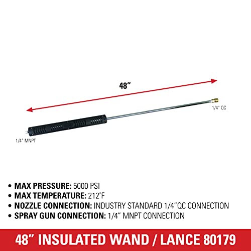 Simpson Cleaning 80179 Universal 48-Inch Insulated Pressure Washer Wand threaded for Hot and Cold Water use up to 5000 PSI by SIMPSON - Image 4