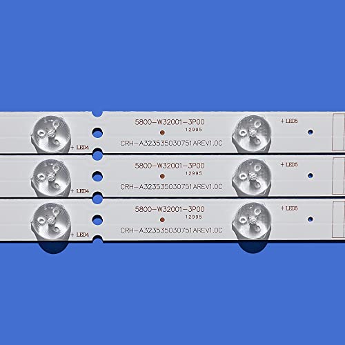 Bande LED 5800-W32001-3P00 rétroéclairage 7 lampes 3V pour écran RDL320HY