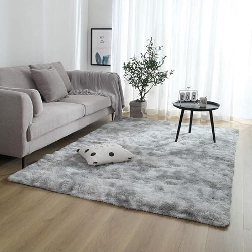 Tapis moelleux à poils longs lavable en machine pour un salon moderne - 2