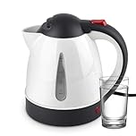 24V Kettle For Lorry Fast Boil, Portable 1000ml 24V Car Truck Kettle Quick Heat, Stainless Steel, Premium Plastic Body, Easy to Use