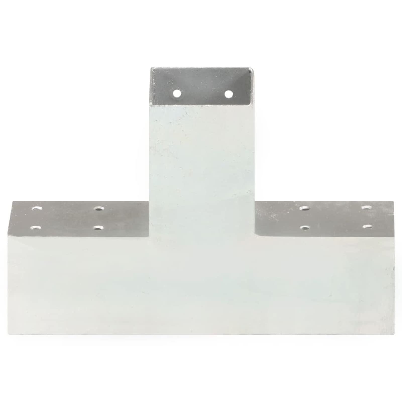 Conectores de Postes en X 4 uds, Anclajes, Postes, Connex, Metal galvanizado 71x71 mm