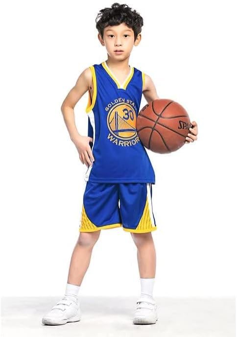 FUTERLY Completo Basket Bambino,2 Pezzi Completo Basket Ragazzo,Divisa Basket Bambino,Senza Maniche Maglia Basket Bambino,Canotta Basket Bambino e Pantaloncini,Completino Basket Bambino 4-14 Anni