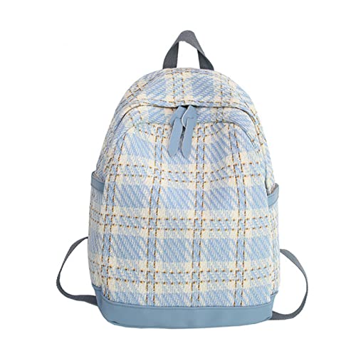 Sac à dos collège femme plaid écossais pour cours et loisirs