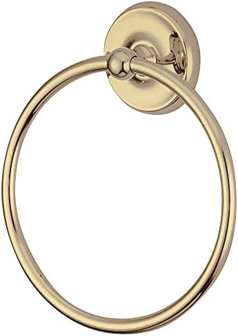 Kingston Brass BA314MB Classic Towel Ring In Matte Black - 6" Ring, 2-3/4" Base, Includes Mounting Hardware - View #7