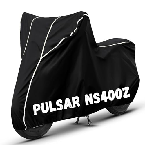 Image of Bike Cover for Pulsar NS400Z 100% Waterproof, Dustproof & Scratch Resistant| Fully Bottom Elastic UV Resistant Heavy Duty Body Cover | All Weather Outdoor Use