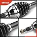 A-Premium Pair (2) Front CV Axle Shaft Assembly Compatible with Chevrolet Captiva Sport 2012 2013 2014 2015, Driver and Passenger Side