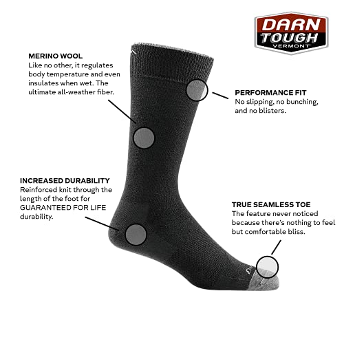 Darn Tough Men's Solid Crew Lightweight Sock (Style 6032) -2