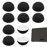 10 Stück Silikon Gummifüße selbstklebend, 19mm Halbkugel Stoßstangen Isolationsfüße zur Schwingungsdämpfung, Antirutsch Pads für Lautsprecher Subwoofer Haushaltsgeräte Möbel Kollisionsschutz (Schwarz)
