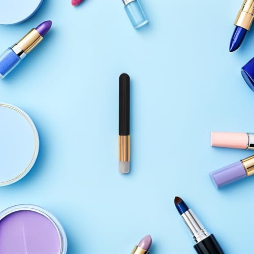 Pinceles de maquillaje ideales para uso diario y viajes con cabezal redondo 6