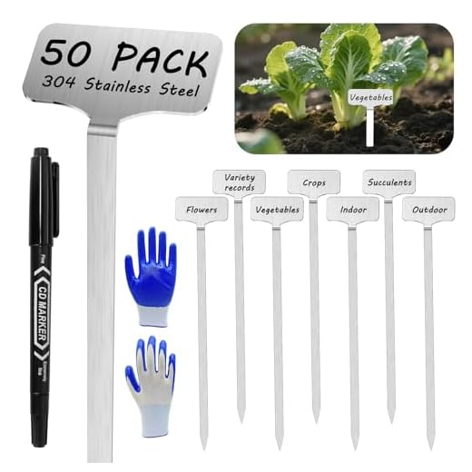 Durable Stainless Steel Plant Label Set