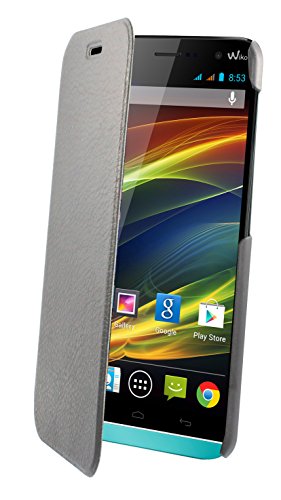 SWISS CHARGER SCP41210 Etui Folio en Simili Cuir pour Wiko Slide Noir