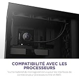NZXT Kraken Elite 360-360 mm chłodzenie cieczą procesora AIO - konfigurowalny 2,36-calowy szerokokątny wyświetlacz LCD do wyświetlania GIF - 3 x wentylatory F120P - Czarny