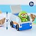 SESAME STREET Twist and Pop Wheelies 3-Pack Preschool Toy Vehicles, Includes Elmo, Cookie Monster, and Oscar, 3