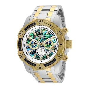 Invicta Men’s Pro Diver 51mm Stainless Steel Quartz Watch, Two Tone (Model: 25093)