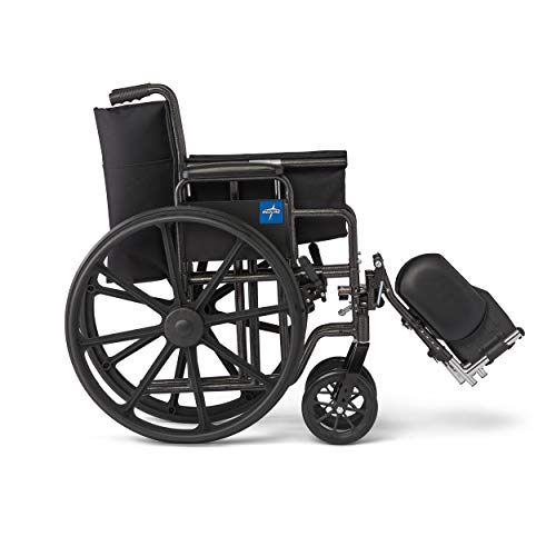 Medline Wheelchair, Swing-Back Desk-Length Arms And Elevating Leg Rests, 18" X 16" Seat (W X D) #TOP4