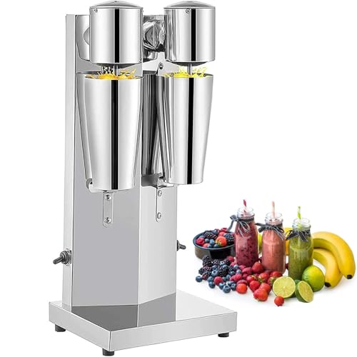 GTHTUHFD Batidora Portátil para Batidos, 180 W, con Vasos De Acero Inoxidable De 800 Ml, Motor De 18 000 RPM, Licuado Eficiente Y 2 Velocidades Ajustables.,Double Head