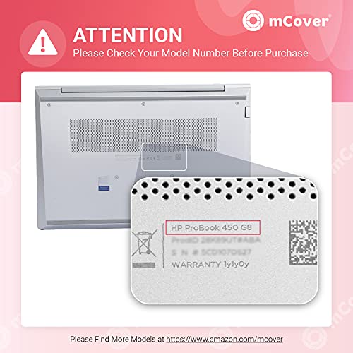 mCover Case Compatible ONLY for 2021～2022 15.6" HP ProBook 450 G8 / G9 and 455 G8 / G9 Series Notebook PC (NOT Fitting Other HP Models) - Pink by mCover - Image 5