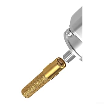 Diamond Core Drill Bit for M10 Angle Grinder, Dry Cutting Grinding Head with Cooling Wax for Porcelain for tile Glass Marble Granite, Gold 12mm(16mm)