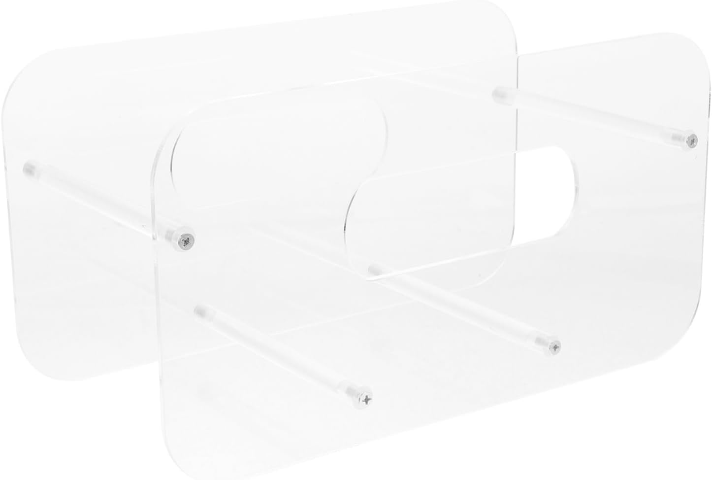 Cabilock Acrylic Plate Rack for Kitchen Counter Detachable Dish Drying Organizer Ample Storage for Plates Easy to Clean for Home Restaurant and Rv Use