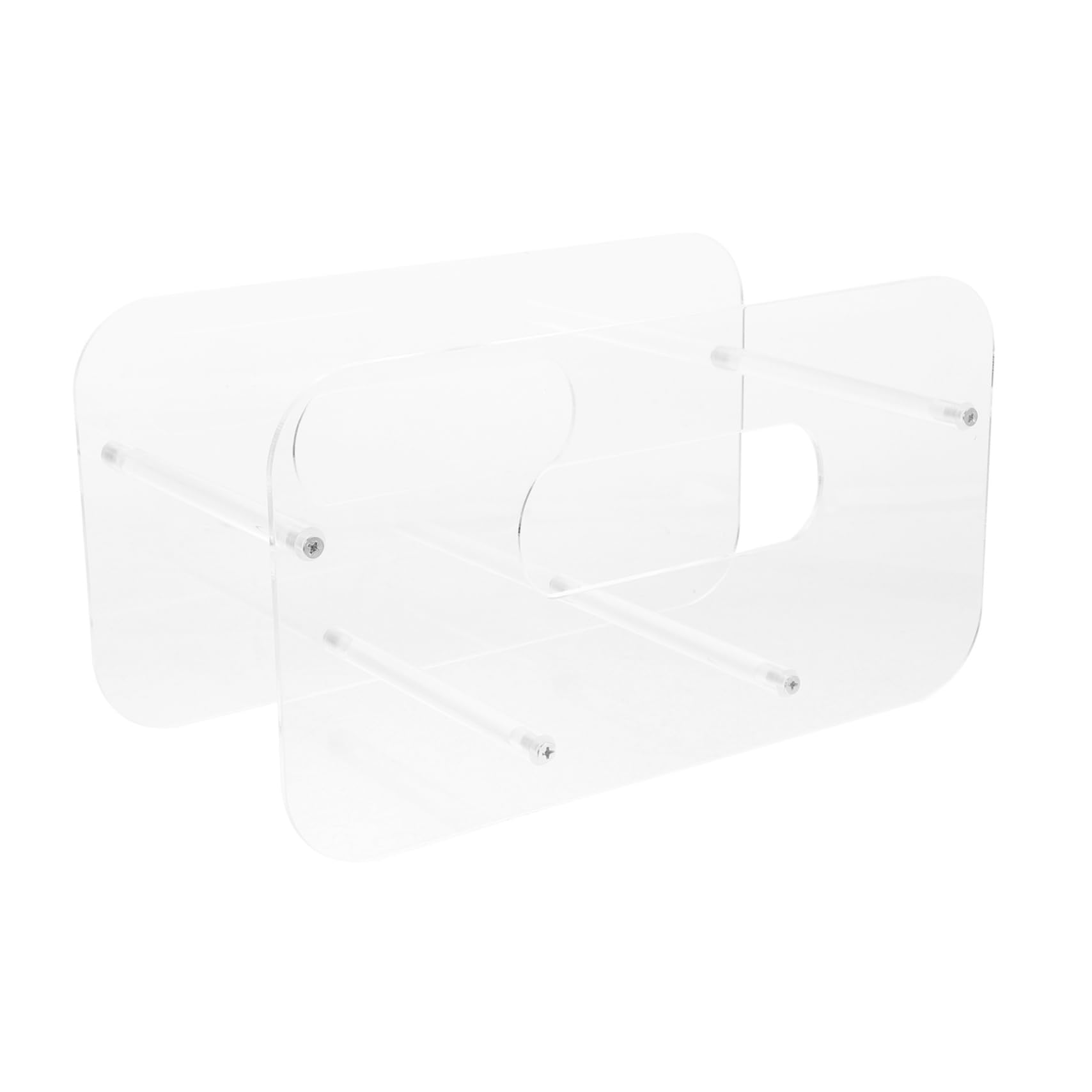 Cabilock Acrylic Plate Rack Commercial Dish Holder Stand for Display Kitchen Sink Organizer