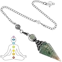 ZORVYN Colgante de Cristal de Resina Natural con Piedra Preciosa