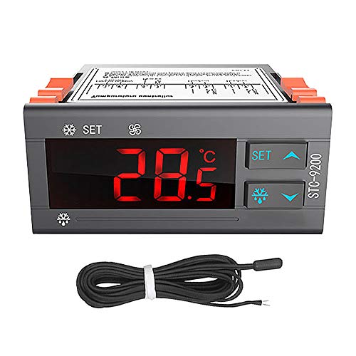 Huatuo STC-9200 Microordenador digital Controlador inteligente de temperatura Regulador del termostato Termorregulador con refrigeración Función de alarma del ventilador de descongelación