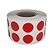 Royal Green Rouleaux D’Étiquettes Autocollantes Rondes Rouge 1.3 cm (13mm) 1 Rouleau Paquet De 1080 Stickers