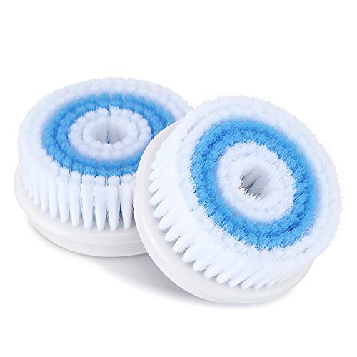 2-PACK Compatible Replacement Facial Cleansing Brush Heads,Deep pore cleansin, Skin Brightening Face Brush (blue) …