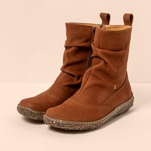 El Naturalista Para Mujer. 2N7223NDE505_023 Botines De Piel N722 Pleasant Wood MarróN (38), Plano, Cremallera, CláSico - 5