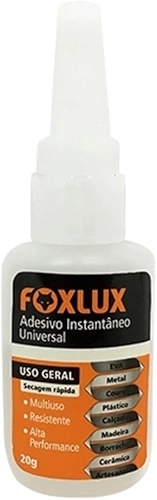 Foxlux Cola Adesiva Instantânea Universal 20g