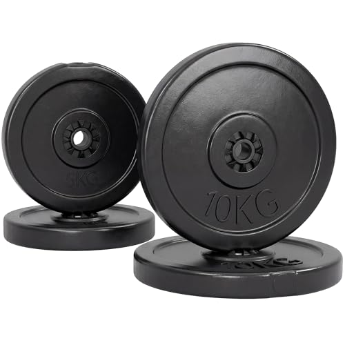 HOMCOM Set di 4 Dischi Pesi per Bilanciere e Manubri