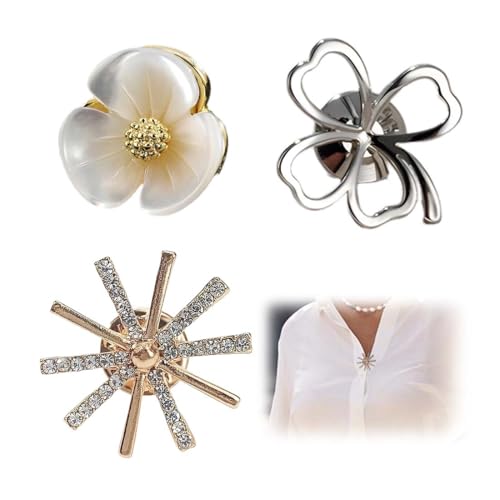 JRYXDS 3Pcs Broches Para Ropa Mujer, Imperdibles, Broches Para Vestidos, Broches Para Vestidos De Fiesta, Hermoso Y Exquisito, Adecuado Para El Uso Diario De Los Trabajadores De Oficina