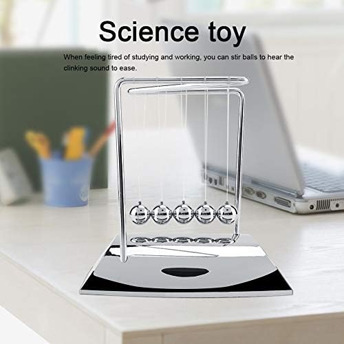 Newton's Cradle, Balance Ball Science Physics Science Desk Toys Fun Gadget Pendulum Ornaments Toy for Office Desk and Table Decor & Gifts