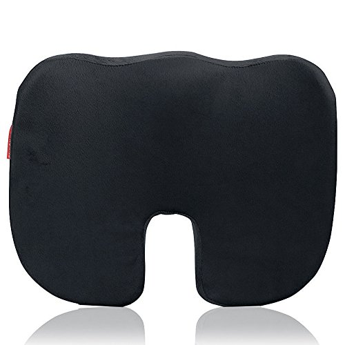 Cuscino Da Viaggio Memory Foam Bookishbunny - Supporto Per Testa E Collo 360°, Nero - Foto 3