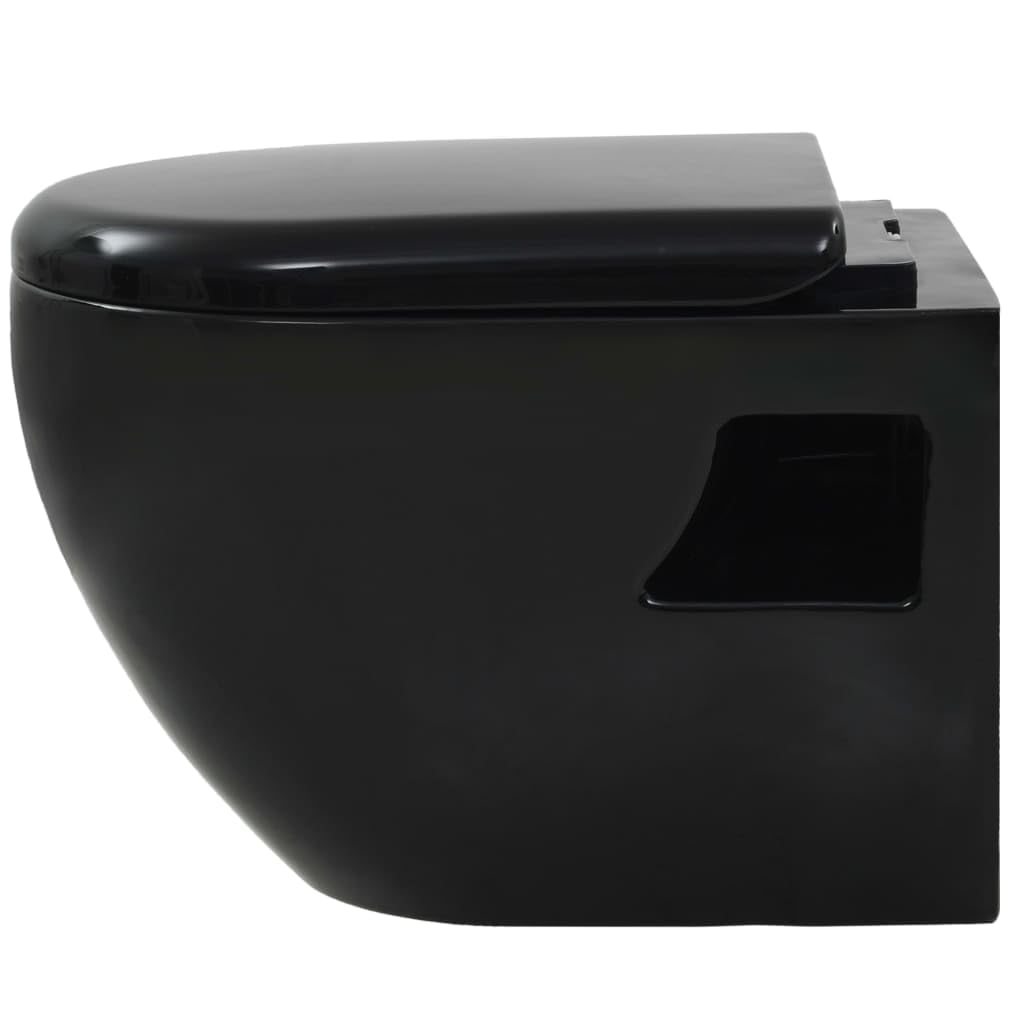 Kit completo WC sospeso a parete con serbatoio nascosto in ceramica nero 02_0003580