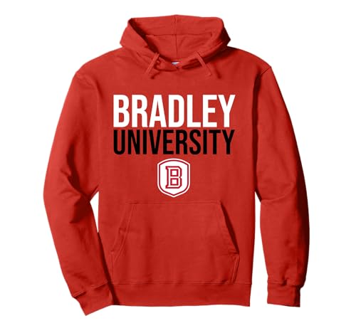 Bradley University Braves Stacked Pullover Hoodie