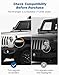 JOYTUTUS Mirrors Doors Off Compatible with Wrangler JL Gladiator JT 2018-2026, Wrangler JL Side Mirrors with Doors Off Wider View No Vibrate & Wobble (Patented), Not Fit Doors On