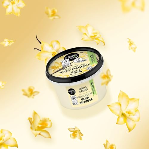 Organic Shop Body Mousse Bourbon Baunilha Orgânica Baunilha e Orquídea 250 ml