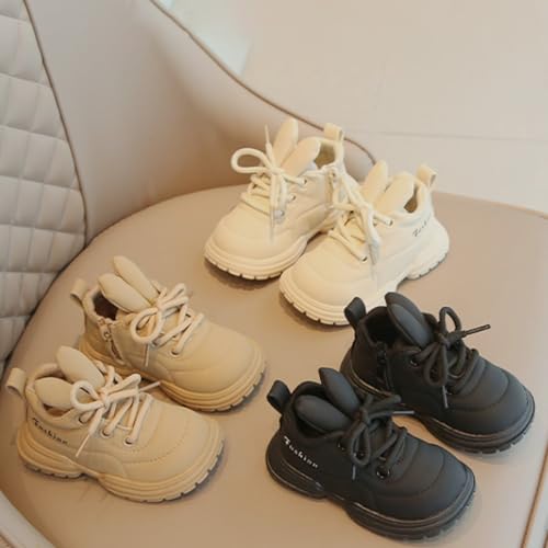 Boys Girls Winter Warm High Top Sneakers Kids Unisex Ankle Boots Faux F𝘂r Fashion Fitness Shoes for Girls Size 84