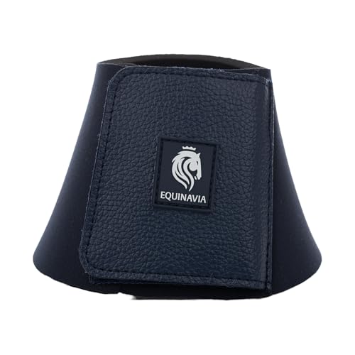 Image of Equinavia Toki Pull On Bell Boots for Horses, Durable Neoprene Equine Boots | Comfortable Horse Hoof Boots for Daily Turnout, Overreach Protection Hoof Boots, Equestrian Training Competition Show, Riding