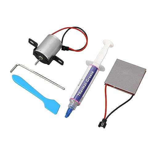 Zerodis Hoja de Generación de Energía del Motor, Módulo Termoeléctrico de Alta Eficiencia Térmica de Aleación de Aluminio para Ventiladores Universales de Chimeneas y Estufas, hasta 392 °F,
