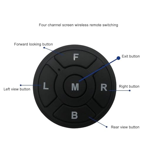 Image of Keenso Car Video Switcher,4-Way Video Switcher with Remote Control for Cars, Trucks, RVs