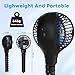 TAECCL Baby Stroller Fan, Auto Oscillating Portable Tripod Fan, LED Display 3600mAh Rechargeable Battery Powered Mini Clip Fan, 4 Speed Personal Handheld Fan for Car Seat, Crib, Bike, Treadmill